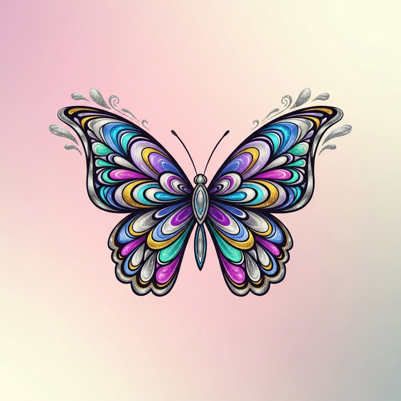 Butterfly Nail Art Logo Design | Elegant & Whimsical Butterfly Nail Art Logo Design | Elegant & Whimsical