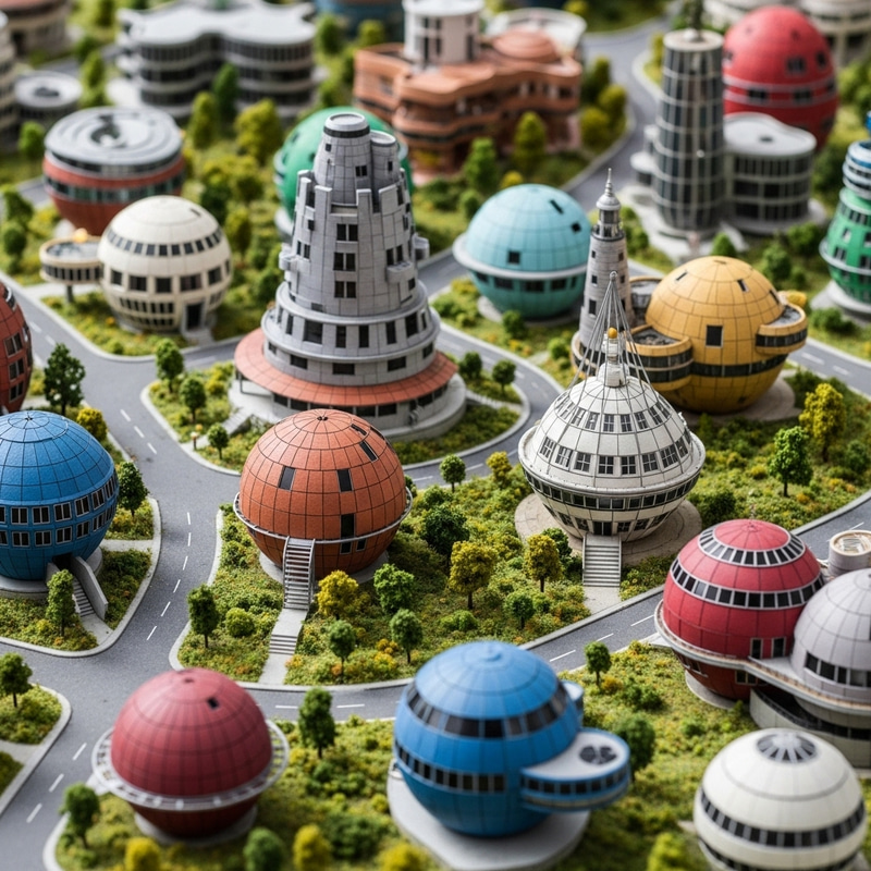 Innovative Spherical Architecture in Vibrant Community