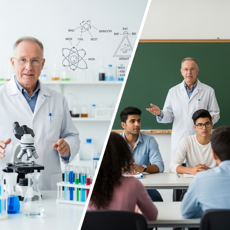 Diverse Professor in Laboratory Lecture Diverse Professor in Laboratory Lecture