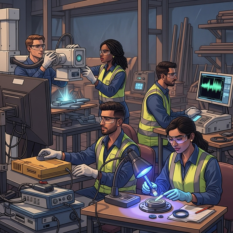 Expert NDT Inspection Team at Work | Industrial Specialists Expert NDT Inspection Team at Work | Industrial Specialists