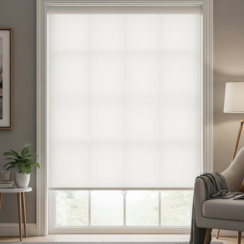 Elegant Off-White Roller Blind