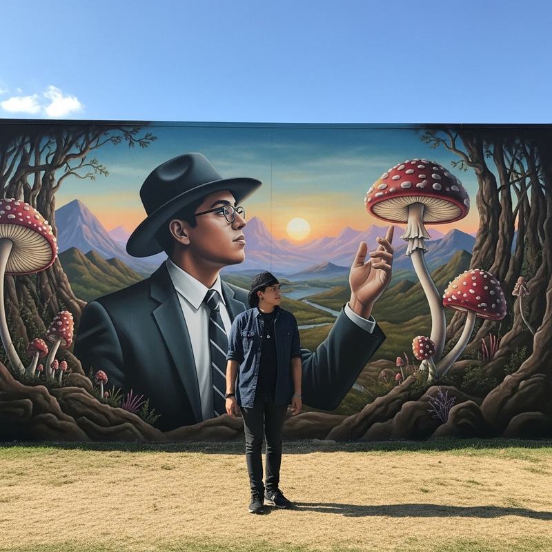 Surreal Encounter: Enamored by the Psychedelic Mushroom Surreal Encounter: Enamored by the Psychedelic Mushroom