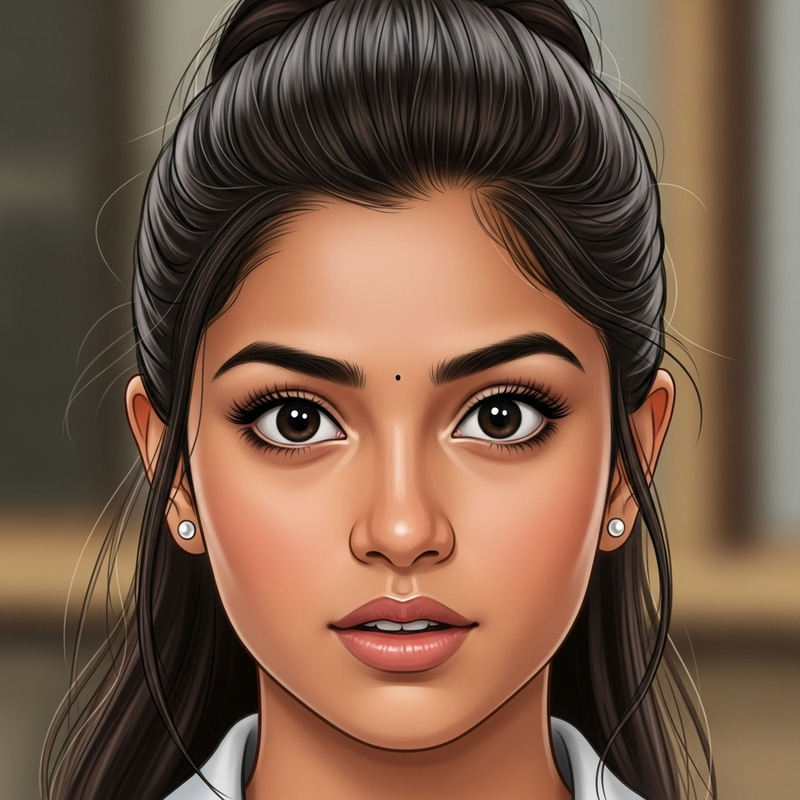 Beautiful 16-Year-Old South Asian Girl | Close-Up Portraiture