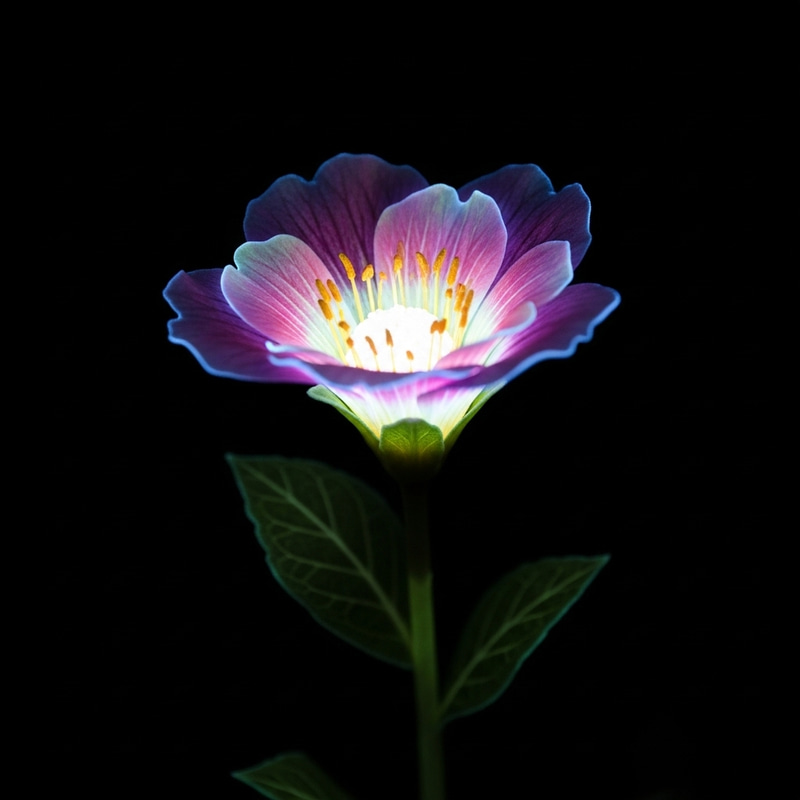 Enchanting Night Bloom - Brilliant Neon Glow Enchanting Night Bloom - Brilliant Neon Glow