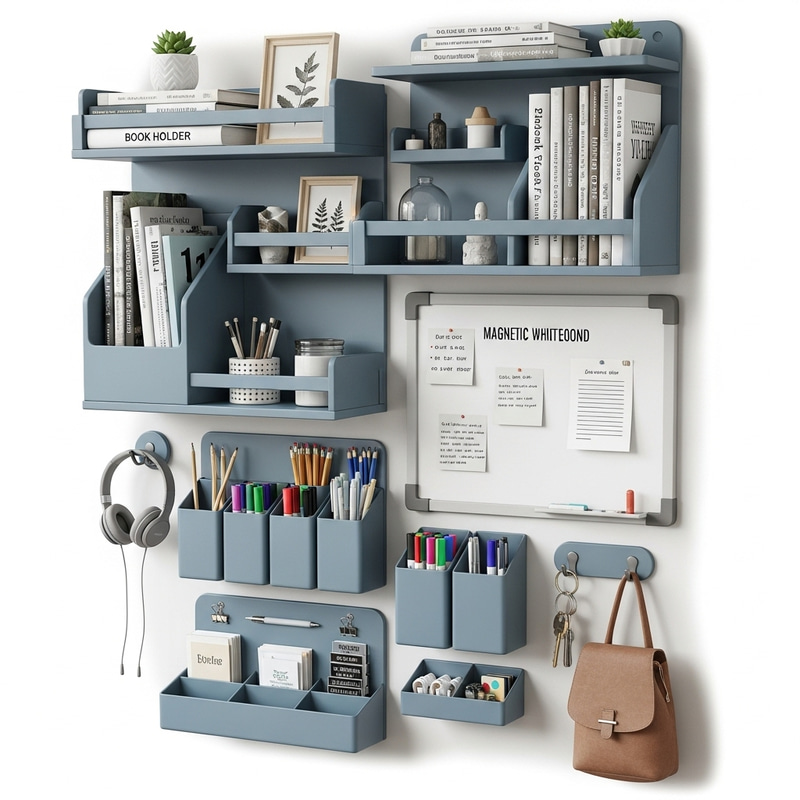 Cool Modular Wall Organization System for Student Study Room Cool Modular Wall Organization System for Student Study Room