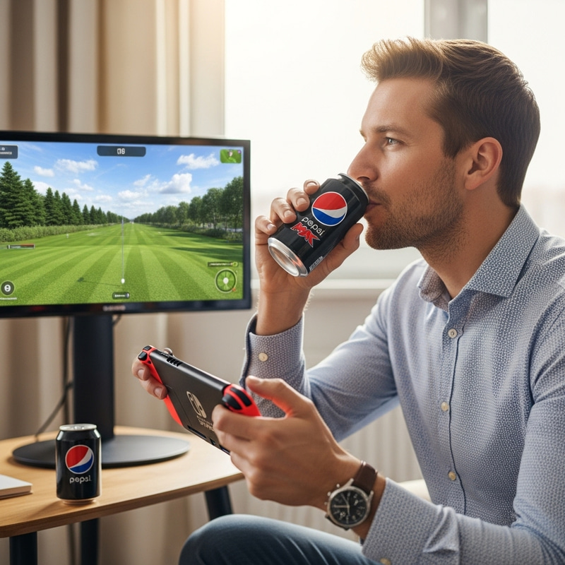 Enjoy Pepsi Max and Nintendo Switch Golf with a Virtual Twist