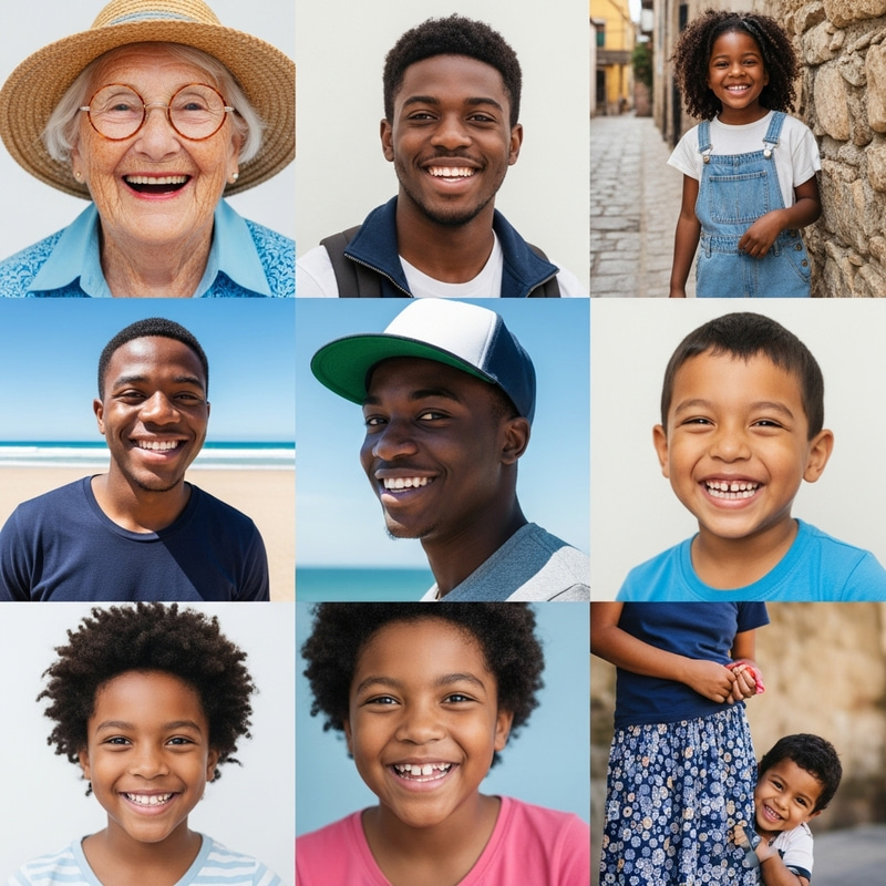 Diverse Smiles of Joy and Happiness | Multicultural Collection Diverse Smiles of Joy and Happiness | Multicultural Collection