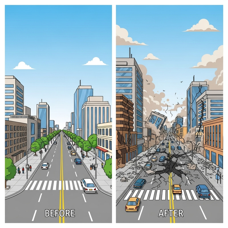 Before vs After Earthquakes: Easy Draw Comparisons