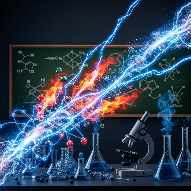 Chemical Energy Illustration | Molecules Interaction Chemical Energy Illustration | Molecules Interaction