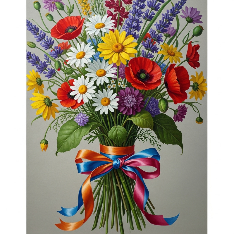 Wildflowers Bouquet Artwork Wildflowers Bouquet Artwork