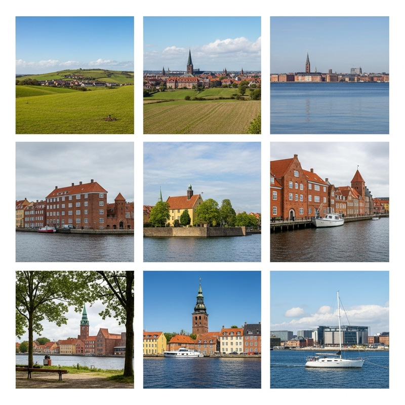 Sleek Contemporary Views of Denmark: Landscapes and Towns