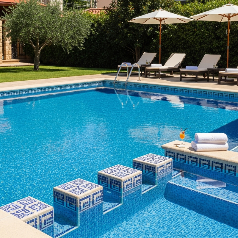 Luxurious Sparkling Pool | Greenery & High-End Patio