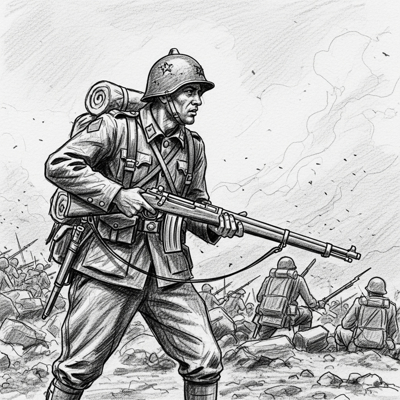 African Colonial Wars Art | Intense Conflict Illustration African Colonial Wars Art | Intense Conflict Illustration