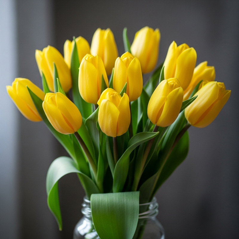 3D Yellow Tulip Bouquet Images - 10 Unique Renders