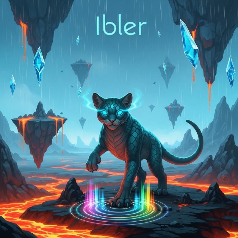 Mystifying Ibler: Enigmatic Creature in Fantastical Landscape Mystifying Ibler: Enigmatic Creature in Fantastical Landscape