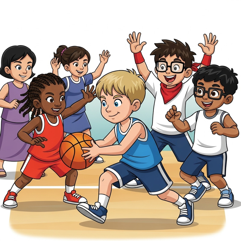 Fun Basketball Invasion Games for Kids: Cartoon Playtime Fun Basketball Invasion Games for Kids: Cartoon Playtime