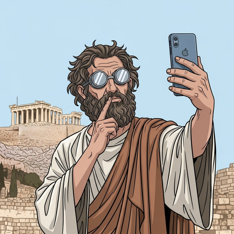 Socrates Taking a Selfie: Ancient Meets Modern Socrates Taking a Selfie: Ancient Meets Modern