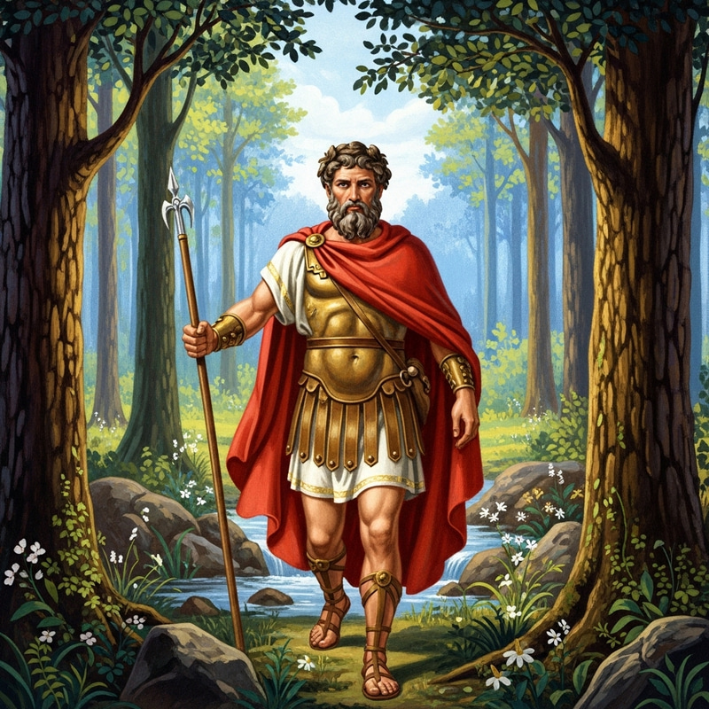 Odysseus: Mythic Greek Hero in Lush Forest Adventure Odysseus: Mythic Greek Hero in Lush Forest Adventure