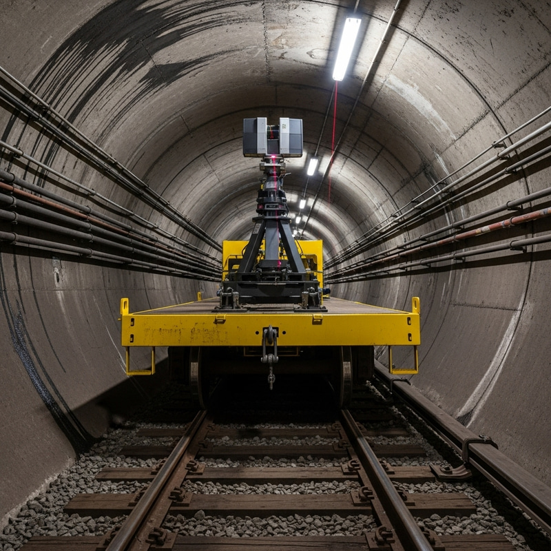 3D Laser Scanning on Subway Tracks 3D Laser Scanning on Subway Tracks