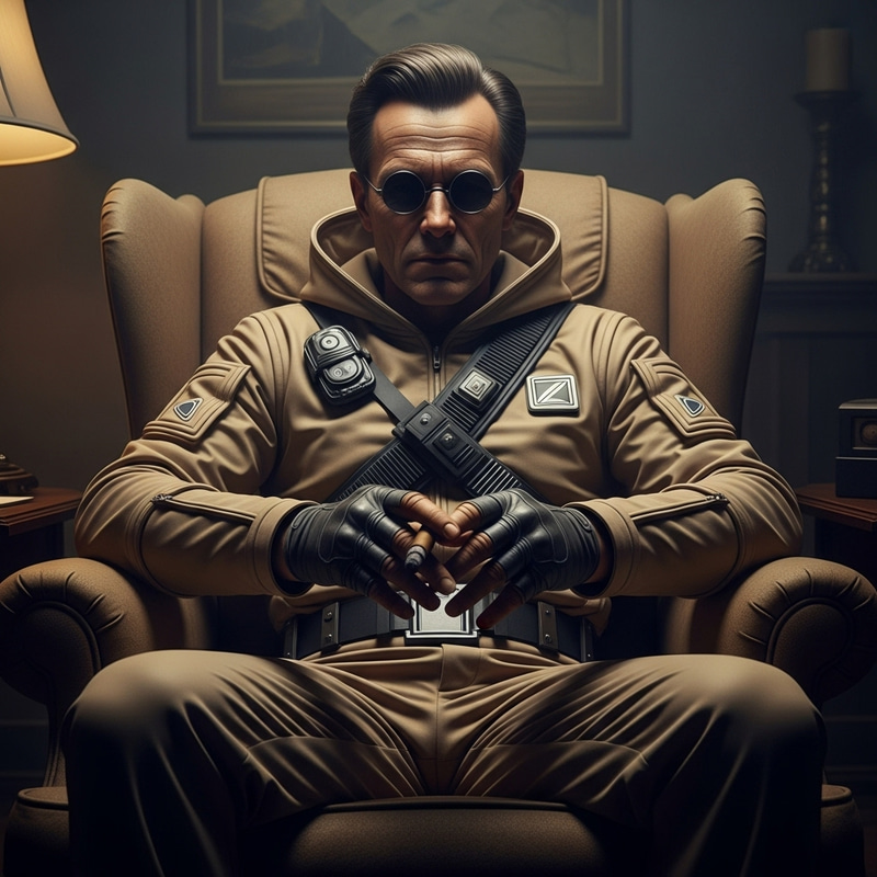 Michael: A Cool Mafia Boss in Fremen Suit by Chalamet Michael: A Cool Mafia Boss in Fremen Suit by Chalamet