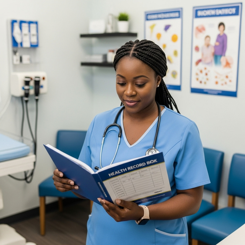 Expert Black Midwife | Pregnancy Health Record Book