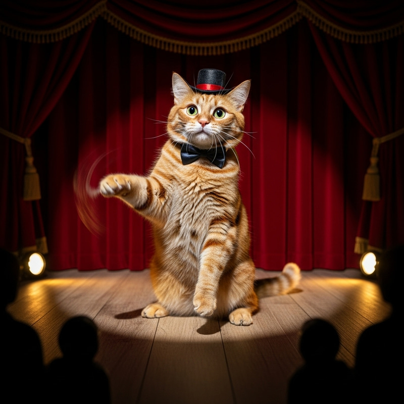 Dancing Cat - Feline Fun Performance Dancing Cat - Feline Fun Performance