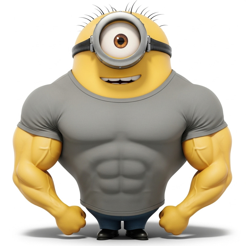 Veronica Minion: Muscular Character with Unique Style Veronica Minion: Muscular Character with Unique Style