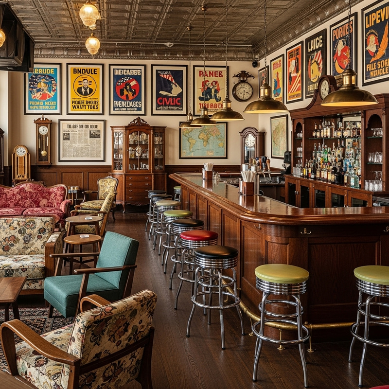 Retro-Inspired Furniture for Political Bar: The Ringleader