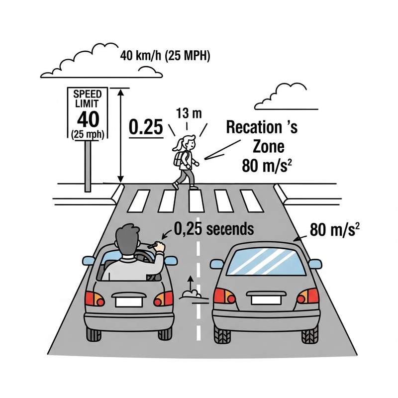 School Zone Safety: Critical Stop in Emergency Situation