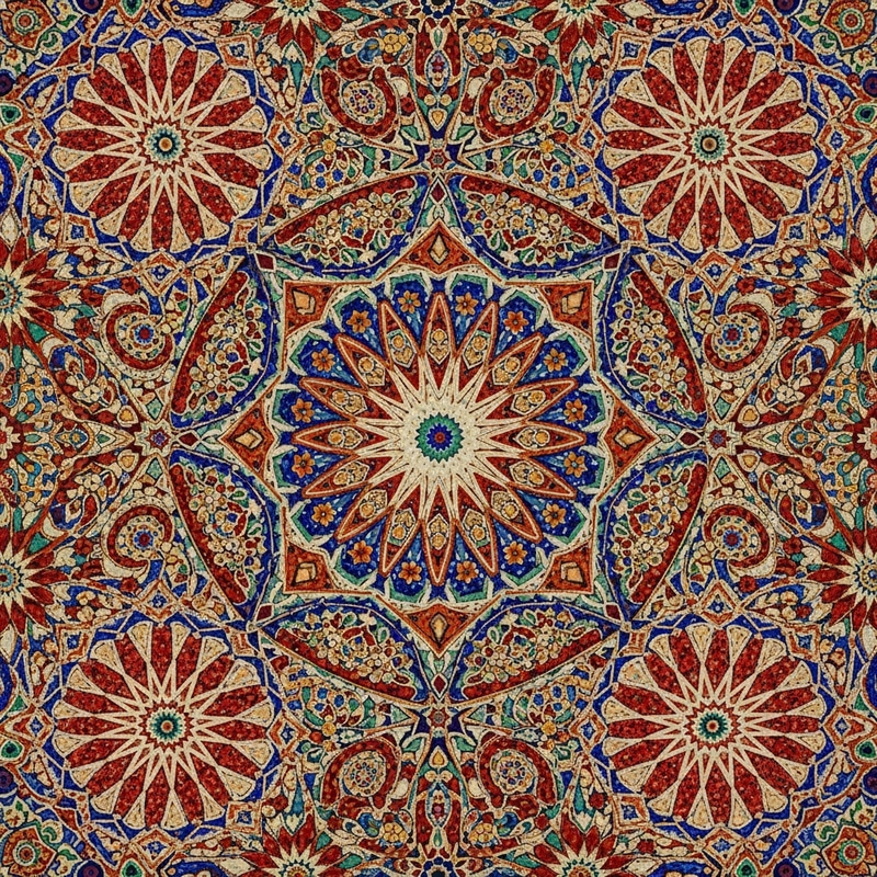 Abstract Mosaic Art: Colorful Patterns in Red, Blue, Green & Yellow Abstract Mosaic Art: Colorful Patterns in Red, Blue, Green & Yellow