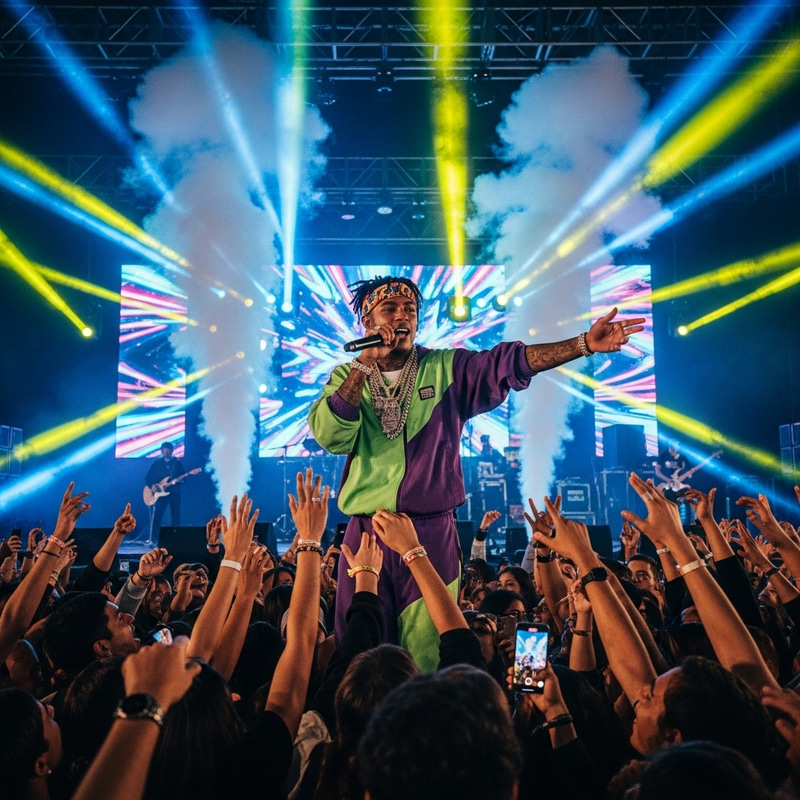 Duki in Colombia: Urban Musician Live Concert Performance Duki in Colombia: Urban Musician Live Concert Performance