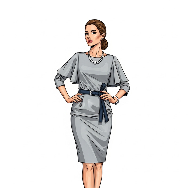 Sexy Woman with Sophistication and Glamour