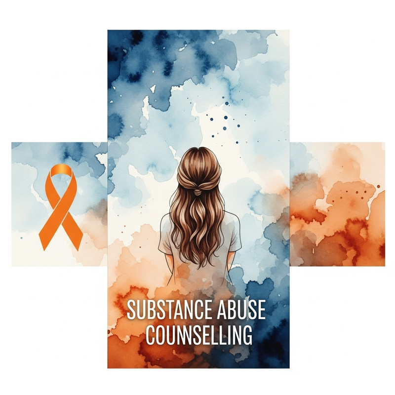 Harmonious Substance Abuse Counseling Watercolor Art