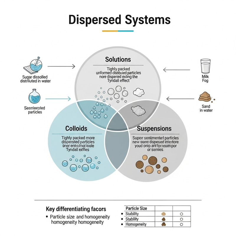 Dispersed Systems: Informative Infographic Dispersed Systems: Informative Infographic