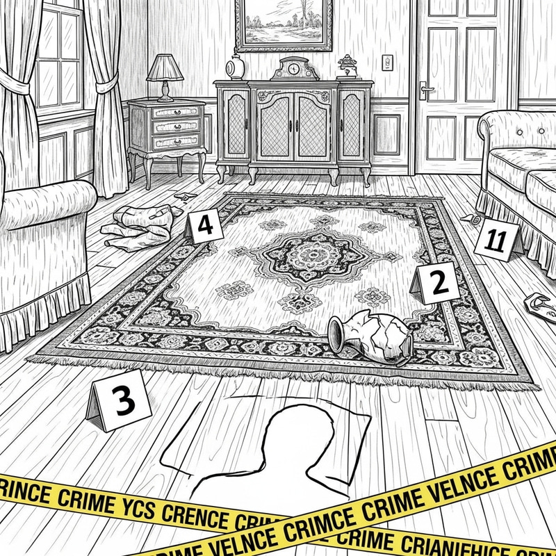 Crime Scene Floor Sketch | Pencil Drawing Analysis Crime Scene Floor Sketch | Pencil Drawing Analysis