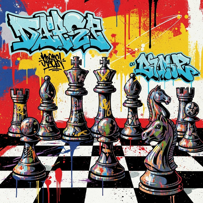 Urban Chess Art: A Bold Strategy in Colors Urban Chess Art: A Bold Strategy in Colors