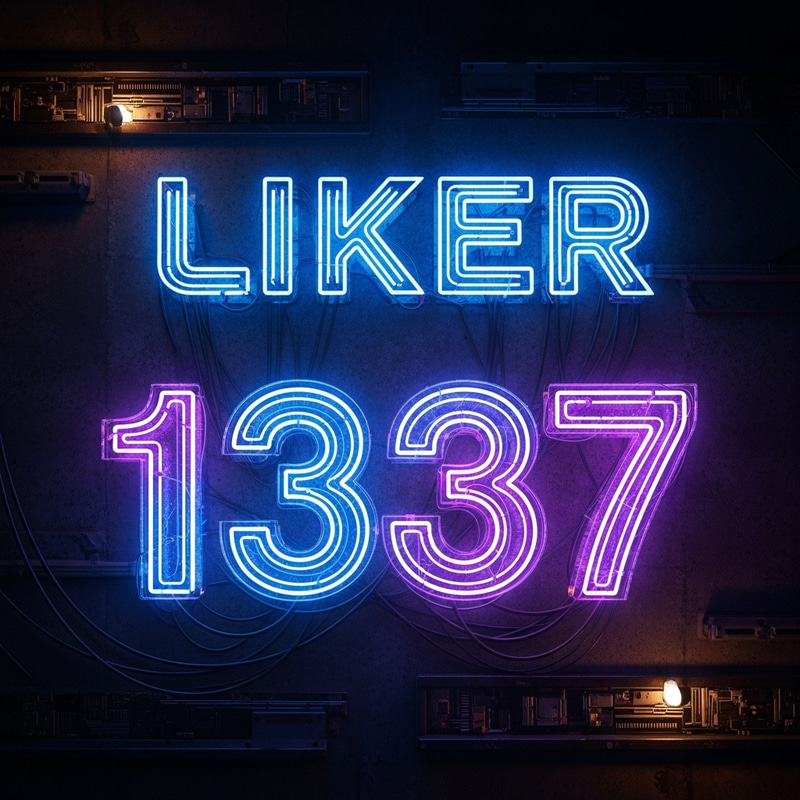 Neon LIKER1337 Artwork: Modern Digital Design Neon LIKER1337 Artwork: Modern Digital Design