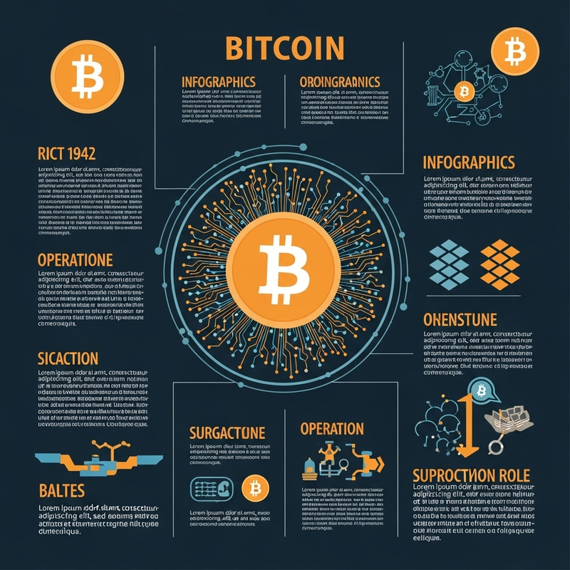Bitcoin Infographic: Visualizing History, Operations & Modern Role