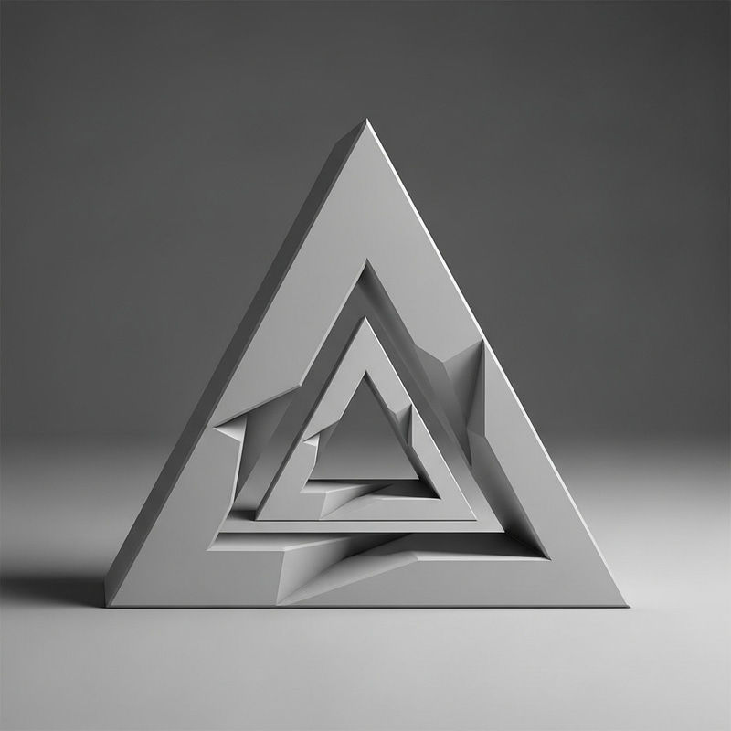 Inverted Equilateral Triangle with Hollow Base Inverted Equilateral Triangle with Hollow Base