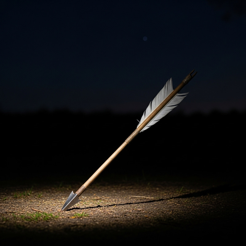 Arrow Touched by Moonlight: A Serene Night Scene Arrow Touched by Moonlight: A Serene Night Scene