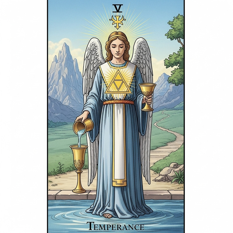 Temperance Tarot Card: Symbol of Calmness and Equilibrium Temperance Tarot Card: Symbol of Calmness and Equilibrium