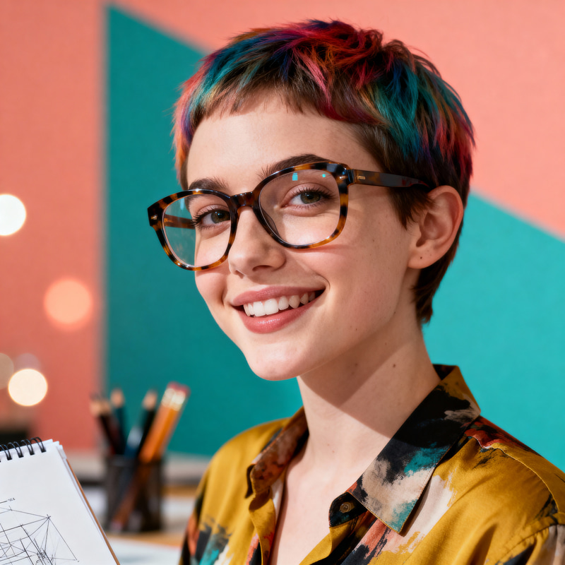 Vibrant Graphic Designer Headshot | Creative Portraits Vibrant Graphic Designer Headshot | Creative Portraits