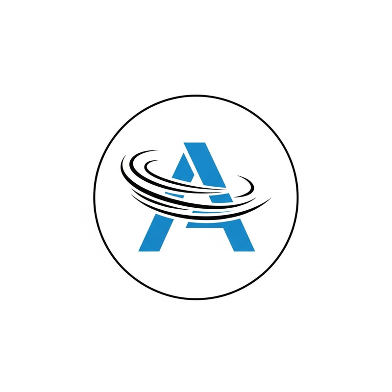 Modern Logo Design Featuring Stylized Letter 'A' in Vibrant Blue Modern Logo Design Featuring Stylized Letter 'A' in Vibrant Blue