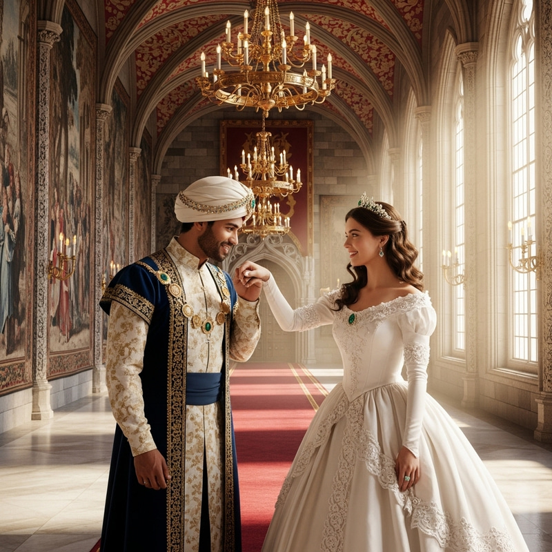 Prince Kissing Princess Hand: A Royal Romance Prince Kissing Princess Hand: A Royal Romance