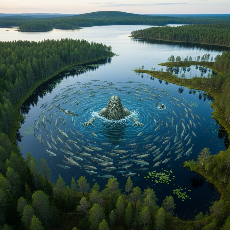 Mythological Fish in North Karelia, Russia's Vodlozero Swamp Mythological Fish in North Karelia, Russia's Vodlozero Swamp