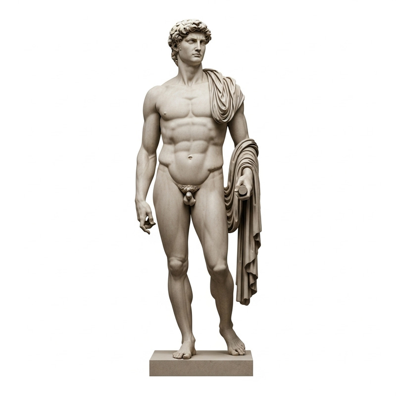 Stoic Greek Statue: Valor and Resilience in Art Stoic Greek Statue: Valor and Resilience in Art