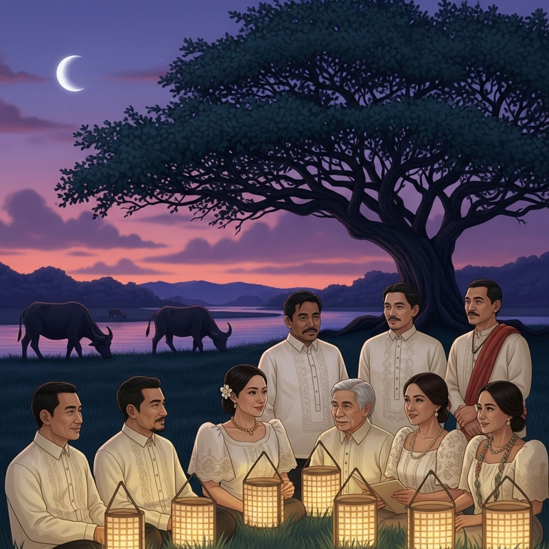 Filipino Folklore: Enchanting Twilight Scene