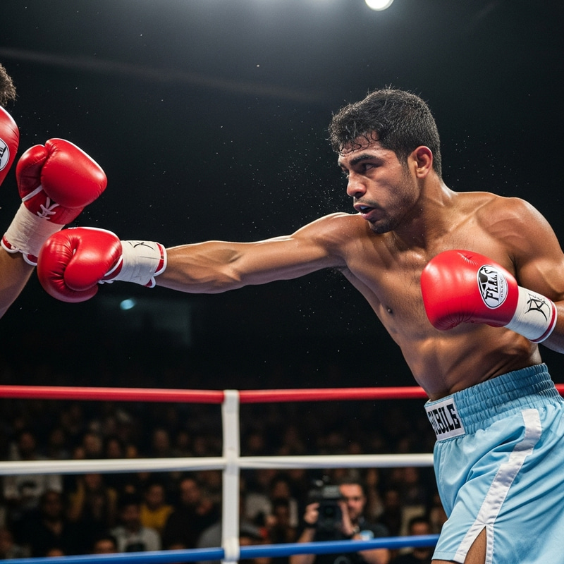 Strong Asian Boxer in Action | Boxing Fight