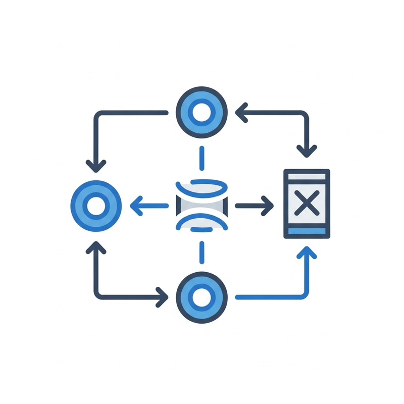 Data Pipeline Icon: Flow, Transformation, Integration