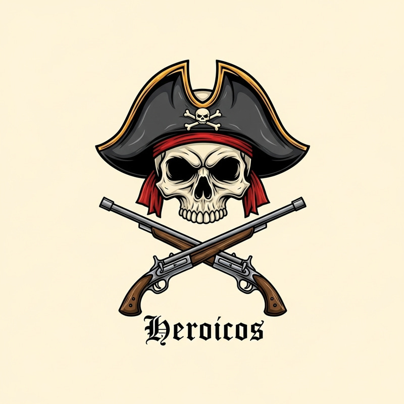 Heroicos: Skull with Guns - Brave Defiance